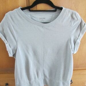 Calvin Klein Performance Short Sleeve Sweatshirt - Size Sm - NWOT